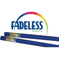 Fadeless Bulletin Board Art Paper, Royal Blue, 48" x 12', 4 Rolls-Ultra fade-resistant