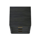 Manhattan Comfort Evelyn 20" Modern 3-Drawer Nightstand 2-Piece Set - Charcoal Grey-20" L x 20" W x 24" H