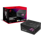 ASUS ROG Strix 1000W Gold Aura Edition Power Supply-Upgraded PCIe connectors featuring superior thermal conductivity ensure cooler operation and improved power delivery efficiency