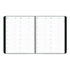 Blueline 2026-2027 Monthly Planner - 10-3/4" x 8-1/2" - Black - Bilingual-Telephone and address section