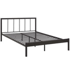 Modway Gwen Full Bed Frame - Brown-Rustic Cottage Metal Platform Bed