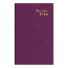Brownline - 2026 Agenda hebdomadaire de poche Traditional - 4-3/4 po x 3 po - Couleurs assorties - Anglais-Reliure par collage avec couverture rigide d'aspect lézard