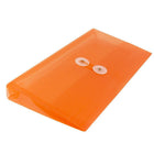 JAM Paper #10 Plastic Envelopes with Button and String Tie Closure, 5.25 x 10, Orange Poly, 108 Pack (921B1ORB)-4