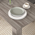 HOMCOM 47" Modern Dining Table with Wood Effect - Light Grey-Colour: Light Grey