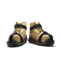 Impacto Sasquatch Hexagonal Steel Ice Cleats with Straps - Small - Men 6.5-8/Women 8.5-9.5 - Black - 1 Pair-Ice traction cleats BITE into ice and snow
