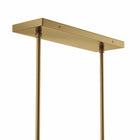 Modway - Skylark 6-Lumière Lustre - Laiton en satin transparent-8