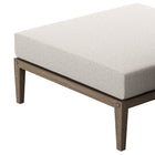 Modway Northlake Outdoor Teak Ottoman - Pebble-7