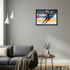 Ryan Getzlaf Anaheim Ducks - Framed Canvas - 31" x 22"-Ready to hang - arrives fully assembled