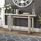 Hudson&Canal Breslow 55"W Console Table - Alder White-Clean with a soft, dry cloth and no harsh chemicals or abrasive cleaning materials