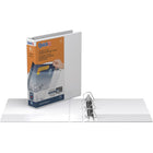 Reliure de présentation Davis Group à anneaux en D QuickFit, 1 1/2 po, blanche-11,5 po H x 10,75 po L (format lettre)