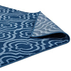 Modway Frame Transitional Moroccan Trellis Area Rug - 5 ft W x 8 ft L - Moroccan Blue/Light Blue-High Density / Machine-Woven