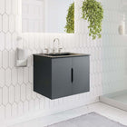 Modway Vitality 24" Bathroom Vanity - Grey/Black-MDF and Particleboard Construction