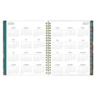 Blueline 17 Months Weekly/Monthly Planner - August to Dec - 11" H x 8"-1/2" W - Flower Design - English-Julian dates