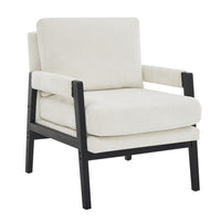 Brassex Hugo Accent Chair - Beige-Modern design aesthetic