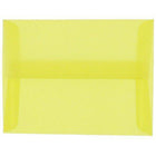 JAM Paper - Enveloppes d'invitation en vélin translucide A10 - 6 po x 9,5 po - Jaune primaire - paquet de 25 (PACV856)-Couleur : jaune primaire.