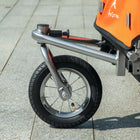 Aosom - Remorque de vélo 2-en-1 pour enfants, poussette bébé pliable - orange-Harnais de sécurité à cinq points pour maintenir votre enfant attaché 