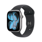 Apple Watch Series 11 - 46 mm - GPS - Space Grey Aluminium Case with Black Sport Band - S/M-Sleep score provides an easy way to help track and understand the quality of your sleep, so you can make it more restorative