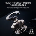 Razer Blackshark V2 Pro (Xbox Licensed) Wireless Esports Headset for XBSX - White-Razer hyperspeed wireless: Industry-leading 2.4 GHz connection for ultra-low latency gaming