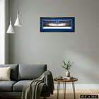 Frameworth Toronto Maple Leafs Scotiabank Arena First Game 2018 - Framed Panorama - 42.5" W x 16.5" H-Professionally framed wide-format panoramic print in a solid wood frame ready to hang with all mounting hardware included