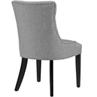 Modway Regent Tufted Fabric Dining Chair - Light Grey-Polyester Fabric Upholstery