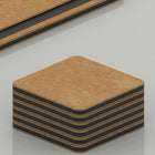 Minimal Paper Fiber Coaster - 6 Pack-Durable and knife-friendly, won’t dull blades.