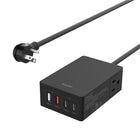 Kopplen - Station de charge 6-en-1 65W avec ports USB-A/USB-C et prise secteur-Chargement haute vitesse : Prend en charge la charge rapide jusqu’à 65W via USB-C, idéal pour alimenter rapidement les ordinateurs portables et les tablettes
