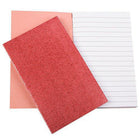 JAM Paper Kraft Pocket Journal Small Notebook - 3 1/2" x 5 1/2" - Red Glitter - 64 Lined Sheets - 2 Pack-Color: Red . Glitter cover will add some shine to your notes