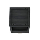 Manhattan Comfort Evelyn 20" Modern 1-Drawer Nightstand 2-Piece Set - Charcoal Grey-30 Day Limited Manufacturer's Warranty