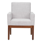 Zuo Senzil Dining Chair - Ivory-Cozy polyester linen fabric