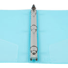 JAM Paper Plastic 0.5" 3-Ring Binder - Light Blue-Wide front and back binder panels fully cover standard dividers and sheet protectors. Our 3 metal ring binders have 2 buttons for easy opening and closing, and a convenient pocket on the inside flap.