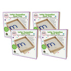 Primary Concepts Letter Formation Sand Tray - 8" x 8"- 4 Pack-Use for sensory and tactile handwriting practice