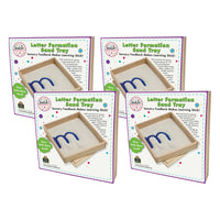 Primary Concepts Letter Formation Sand Tray - 8" x 8"- 4 Pack-Use for sensory and tactile handwriting practice