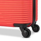 Atlantic - Swerve 19" Hardside Carry-on Luggage - Ceyenne-Weight (lb): 5.5 lbs
Dimensions (With Wheels): 21.5" H x 14" W x 9" D
Dimensions (Without Wheels): 18" H x 12" W x 8.5" D