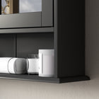 Kleankin Wall Mount Medicine Cabinet with Mirror - Black-Colour: Black