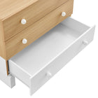 Modway Nolia 3-Drawer Color Block Dresser - Oak White-8