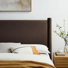 Modway Rael Performance Velvet Full Headboard - Chocolate Brown-Stain-Resistant Performance Velvet