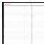 Brownline - 2026 Agenda quotidien Traditional - 13-3/8 po x 7-7/8 po - Noir - Anglais-Section registre comptable