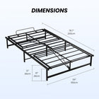 MotionGrey King Adjustable Bed Frame - Electric Bed Base with Wired Remote & Head/Foot Adjustment - Queen - Black-8