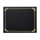 St. James Premium Double Display Certificate Holders for 8.5" x 11" Documents - Black with Gold Foil Border - 10 Pack-Classic gold foil border design for a refined, ceremonial appearance