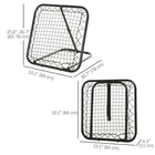 Soozier Soccer Rebounder Net-Adjustable angle to better fit your training goals
