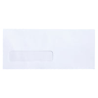 Staples − Enveloppes à fenêtre − certifiées FSC − no 10 − ouverture latérale − 24  lb en vélin blanc − 4 1/8 po x 9 1/2 po − paquet de 500-Enveloppes avec fênetre no 10