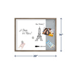 Quartet - Tableau d'affichage magnétique effaçable à sec et en tissu - 20" x 16" - Cadre en bois-FABRICATION DURABLE : Ce tableau combiné présente une construction robuste avec un cadre en bois élégant. Sa surface effaçable à sec assure une écriture fluide, tout en restant non absorbante et facile à essuyer. La surface en tissu du panneau d'affichage est conçue pour résister à une utilisation fréquente sans montrer de signes d'usure, ajoutant de la texture à n'importe quel espace et améliorant la décoration