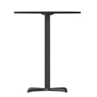 Flash Furniture – Table bistro ronde en stratifié noir de 30 po avec base de 22 x 22 po (XURD30BKT2222B)-Taille du dessus: 30 po larg. x 30 po prof.