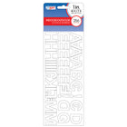 Creative Start Self-Adhesive Letters, Numbers and Symbols - 1" - Black - 256 Pack-This set includes 256 self-adhesive letters, numbers, and symbols for creating clear and customizable signage