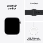 Apple Watch Series 11 - 46 mm - GPS - Space Grey Aluminium Case with Black Sport Band - S/M-9