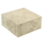 Modway - Cosmos 36 po Carré Table basse en bois de burl - Burl blanchi-Entretien facile