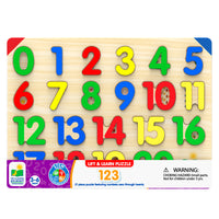 University Games - The Learning Journey Lift & Learn 123 Number Puzzle - Puzzle De Reconnaissance Des Chiffres Pour Tout-Petits - Puzzle 123 Amusant Pour Enfants En Maternelle-Renforce la confiance en soi