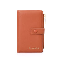 Champs Iconic Slim Wallet - Tan-RFID Blocking Card Holder