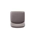 Manhattan Comfort - Lot de 2 chaises de salle à manger modernes Serena 23,62 po en similicuir gris-20,47 po L x 23 po l x 32,68 po H