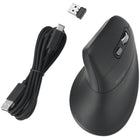 Kensington Pro Fit Ergo MY630 EQ Rechargeable Mouse - Black-Buttons can be customized to meet workflow needs with free Kensington Works Software